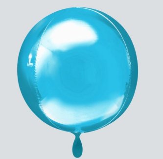 Kugelballon - Orbz - Hellblau, 40 cm