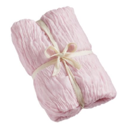 Tischl�ufer Hochzeit, hellrosa aus Musselin