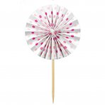 Baby Party Fcher, 12 Stck rosa