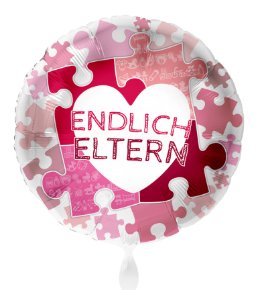 Folienballon Endlich Eltern, rosa