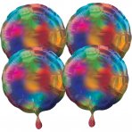 Multi-Pack Iridescent Rainbow Rund, 4 Stck