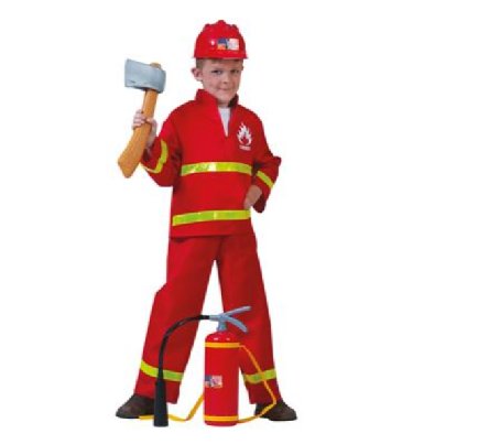 Kinderkost�m Feuerwehrmann, Gr.140