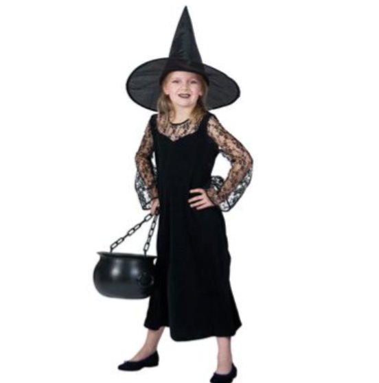 	      Kinder Hexenkleid,Gr. 128