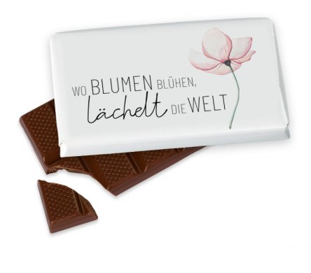 Schokolade mit Spruch, 40g
