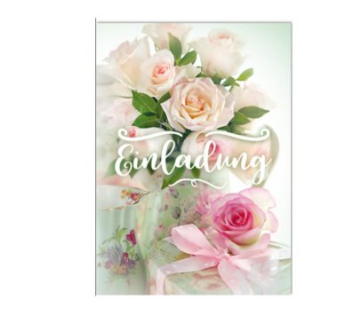Einladungskarten Hochzeit - Rosen