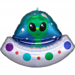 Alien im Raumschiff Ballon