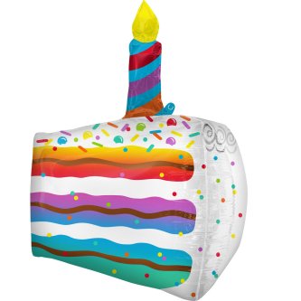 Happy Birthday Folienballon Kuchen