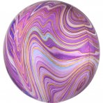 Marblez Marmor Lila Folienballon