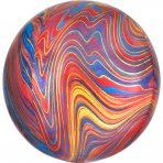 Marblez Marmor Folienballon, rund