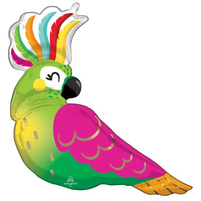 Tropischer Vogel als Supershape Ballon