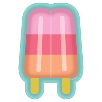 Pappteller Eis, 8 Stck