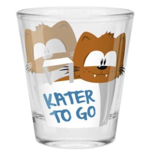 Schnapsglas Kater to go