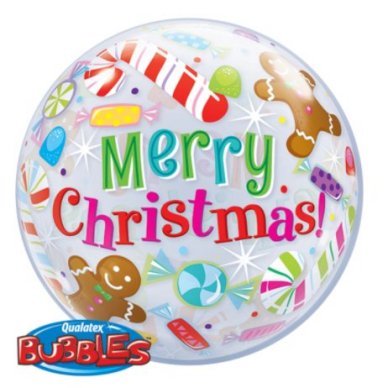Ballon Bubbles Weihnachten Merry Christmas