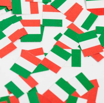 Italien - Fahnen Konfetti, 150 Stck