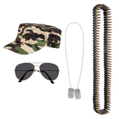 Verkleidungsset Camouflage Militr