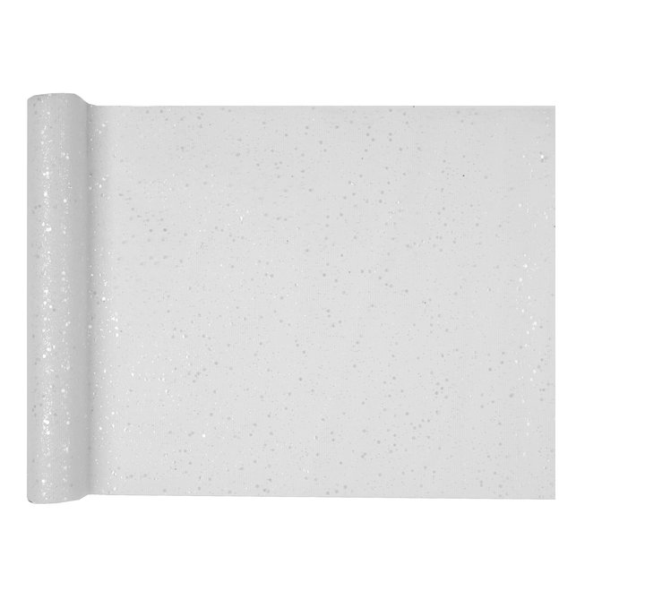 Tischl�ufer mit Pailletten, wei�