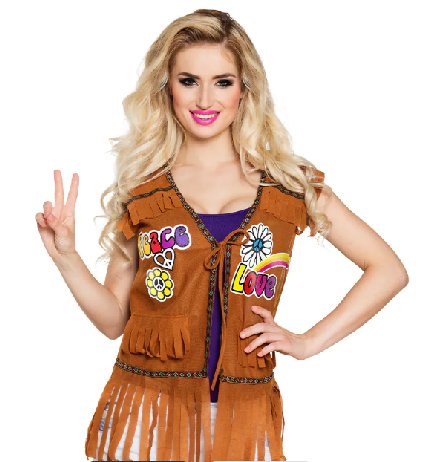 Hippie Weste Peace (M/L)