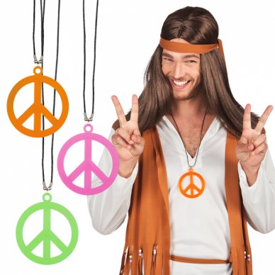 Halskette Hippie Peace, 1 Stck
