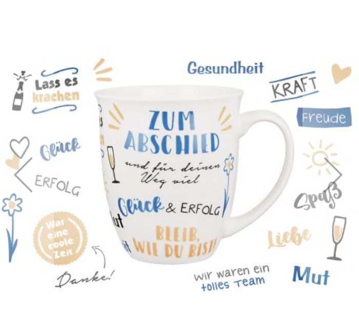 Zum Abschied Tasse, Henkelbecher, Jumbo