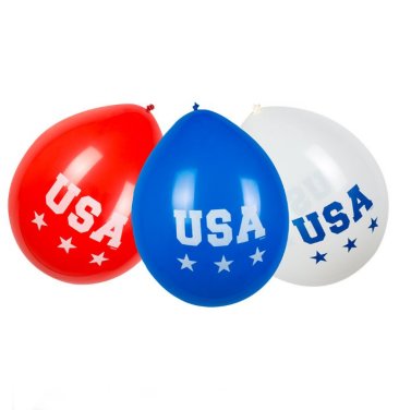 USA Latexballons, 6 Stck