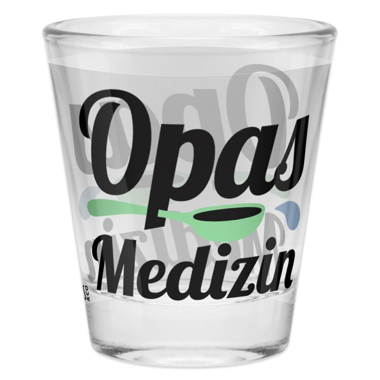 Schnapsglas Motiv Opas Medizin