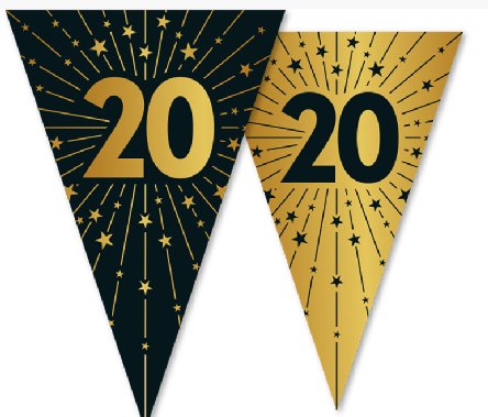 Wimpelkette zum 20.Geburtstag