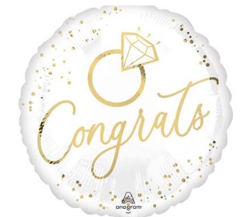 Folienballon Hochzeit Congrats