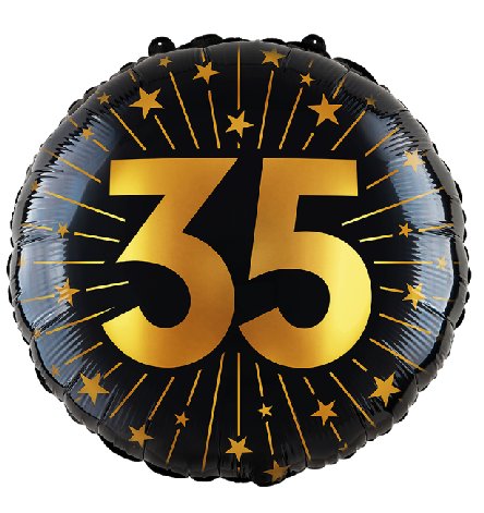 Folienballon Zahl 35