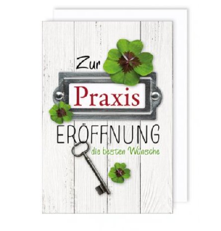 Zur Praxis Erffnung Karte