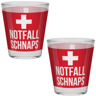 Schnapsglas Motiv Notfall