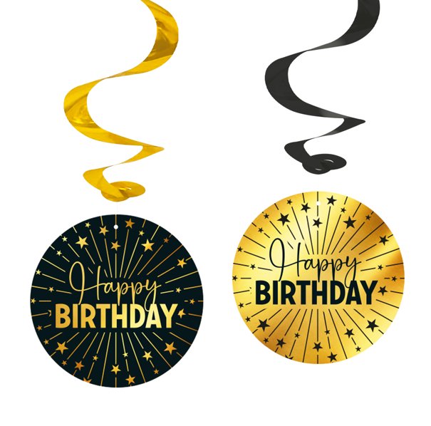 Happy Birthday Golden Celebration Girlande