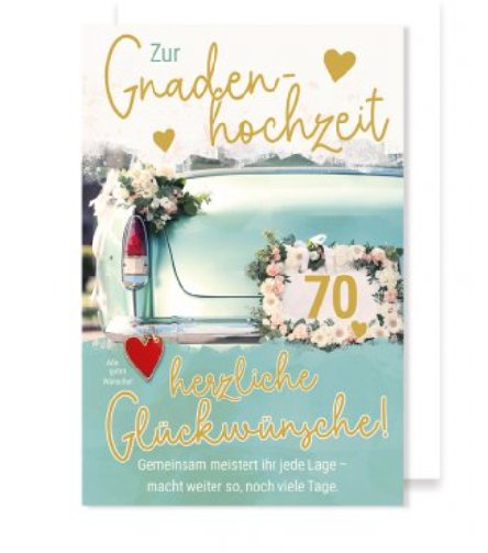 Gnadenhochzeit Karte