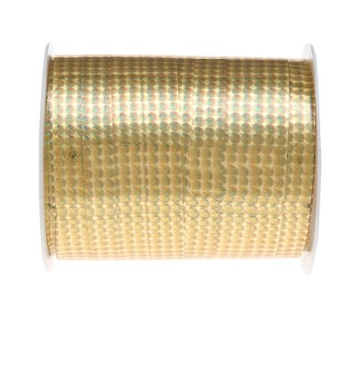 Schleifenband Hologramm Gold, 250m