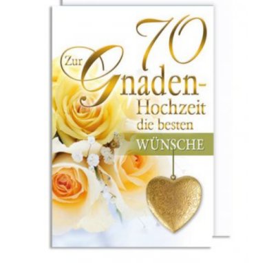 Karte zum 70.Hochzeitstag