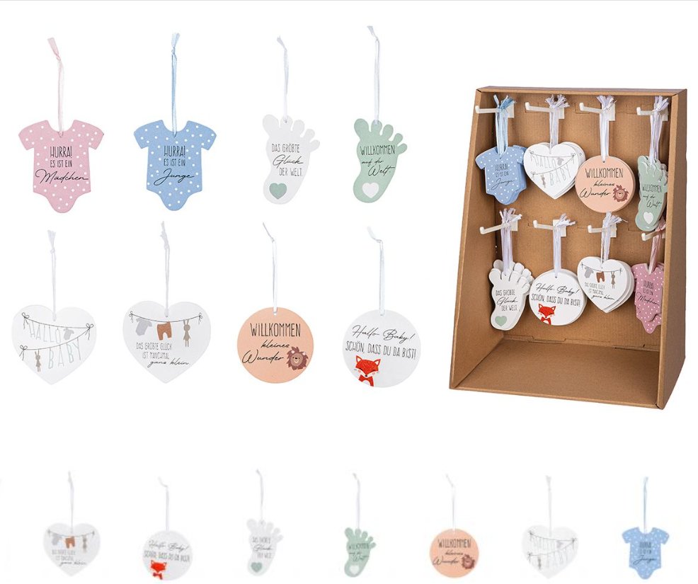 Geschenkanhnger Hello Baby, 1 Stck