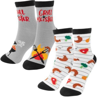 Socken-Set Motiv Grill