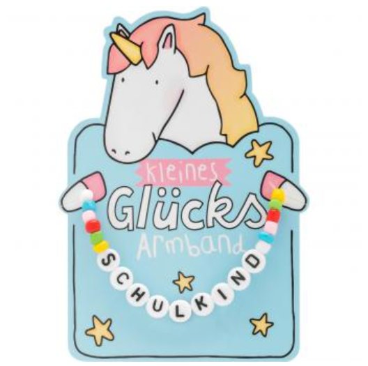 Kleines Glcksarmband Einhorn