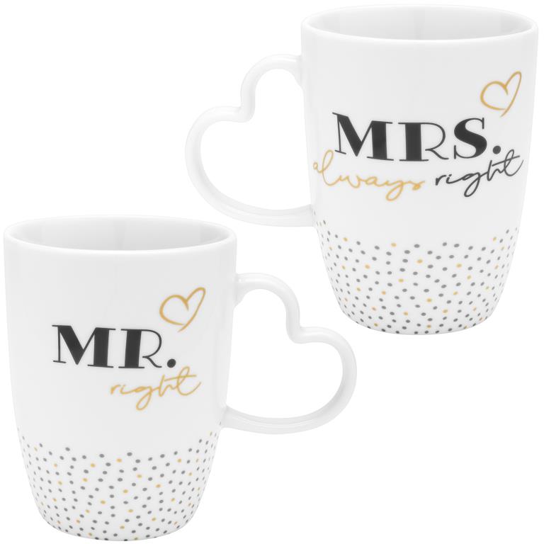 Tassen Set Mr. & Mrs.