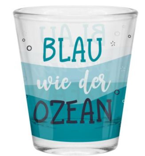Schnapsglas Blau