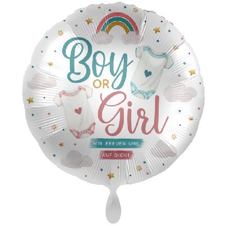 Folienballon Boy or Girl