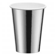 Pappbecher Silber glnzend, 250ml