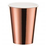 Pappbecher Rosegold glnzend, 250ml