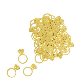 Konfetti Metall Diamantring gold,14g