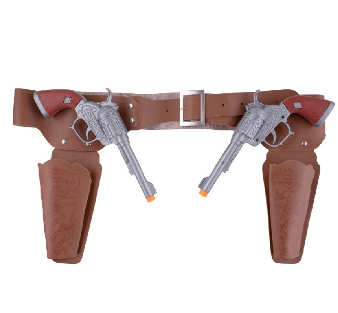 Cowboyholster mit 2 Pistolen