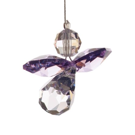 Schutzengel Heller Amethyst mit Organzabeutel