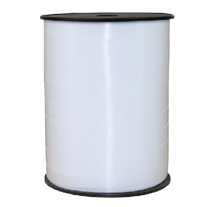 Dekoband wei auf Spule 250m x 1 cm