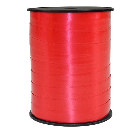 Dekoband rot auf Spule 250m x 1 cm