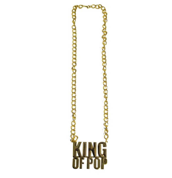 Halskette Schriftzug King of Pop