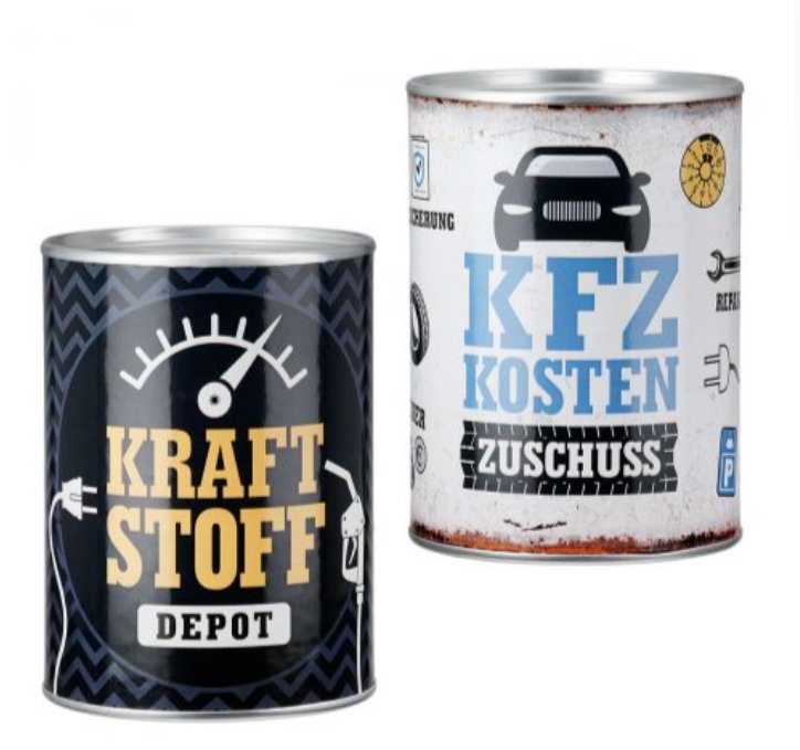 Metallspardose zum Fhrerschein