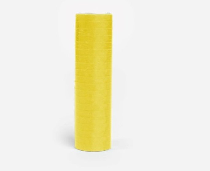 Luftschlangen 20 x 4m flammhemmend gelb
